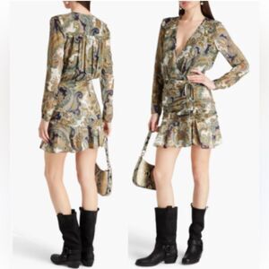 Veronica Beard Dakota Paisley Silk Minidress in size 0 NWT $578
